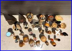 Lot of 29 Vintage Japanese Small Figure Kokeshi Doll Souvenir Japan