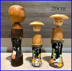 Lot of 29 Vintage Japanese Small Figure Kokeshi Doll Souvenir Japan