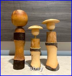 Lot of 29 Vintage Japanese Small Figure Kokeshi Doll Souvenir Japan