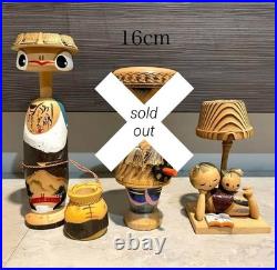 Lot of 29 Vintage Japanese Small Figure Kokeshi Doll Souvenir Japan