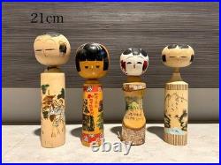 Lot of 29 Vintage Japanese Small Figure Kokeshi Doll Souvenir Japan