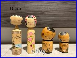 Lot of 29 Vintage Japanese Small Figure Kokeshi Doll Souvenir Japan