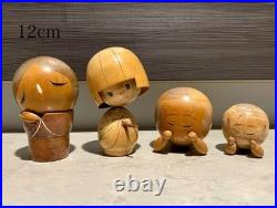 Lot of 29 Vintage Japanese Small Figure Kokeshi Doll Souvenir Japan