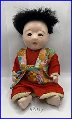 Lot of 2 Ichimatsu Dolls #401 Japanese Vintage withBoxes Girl and Boy LOOK