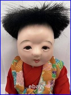 Lot of 2 Ichimatsu Dolls #401 Japanese Vintage withBoxes Girl and Boy LOOK
