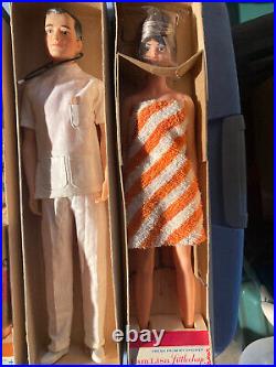 Lot of 4 LITTLECHAP Family Dolls Remco 1963 DR. JOHN LISA JUDY & LIBBY