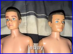 Lot of 4 Vintage Barbie Ken dolls 1960 1966 USA Japan
