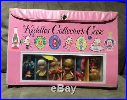 Lot of Vtg 1965 Mattel Liddle Kiddles Japan Dolls Kiddles Collectors Case Filled