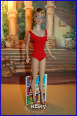 Lovely VINTAGE MATTEL BARBIE SWIRL PONYTAIL Ash Blond Red Helenca, Japan Heels