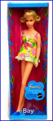 MATTEL Vintage Barbie Francie Twist Turn Blonde 1969 Original Box made in Japan