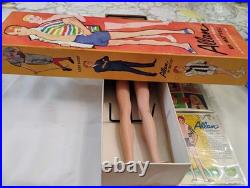 MATTEL vtg #1000 ALLAN DOLL COMPLETE withRareOUTFIT, STAND & BOX 1963