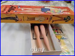 MATTEL vtg #1000 ALLAN DOLL COMPLETE withRareOUTFIT, STAND & BOX 1963