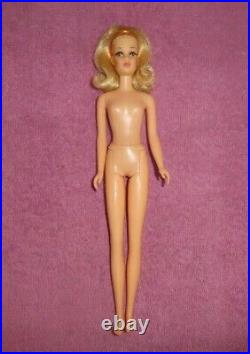 MOD Era Blonde No Bangs Francie Doll in Peggy Von Plasty Dress