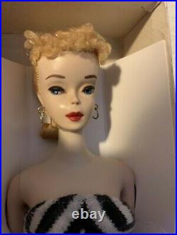 Mattel 1960 Barbie Doll Ponytail # 3 Blonde Brown Eyeliner Ex Condition