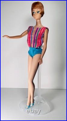Mattel 1965 Vintage American Girl Titan Hair Barbie Doll withBendable Legs #1070