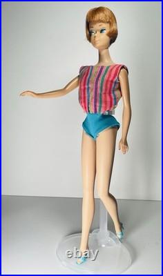 Mattel 1965 Vintage American Girl Titan Hair Barbie Doll withBendable Legs #1070