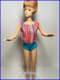 Mattel 1965 Vintage American Girl Titan Hair Barbie Doll withBendable Legs #1070