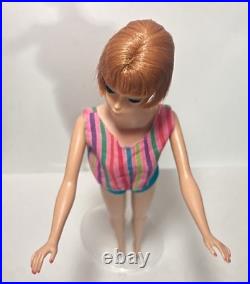 Mattel 1965 Vintage American Girl Titan Hair Barbie Doll withBendable Legs #1070