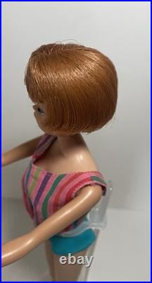 Mattel 1965 Vintage American Girl Titan Hair Barbie Doll withBendable Legs #1070