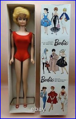 Mattel Barbie 1962 Vintage Bubble Cut Doll Japan Red Swimming Suit