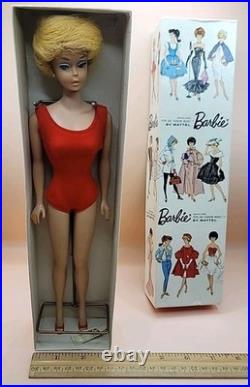 Mattel Barbie 1962 Vintage Bubble Cut Doll Japan Red Swimming Suit