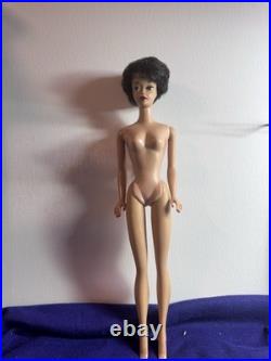 Mattel Barbie Bubble Cut Brunette Doll Vintage 1960s, Japan Mattel Barbie Bubble Cut Brunette Doll Vintage 1960s, Japan