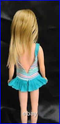 Mattel Barbie TNT TWIST N TURN 1967 SKIPPER DOLL ORIGINAL SWIMSUIT