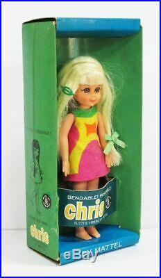 Mattel Barbie Vintage Chris Doll With Box Toys Bendable Rare Item Made In Japan
