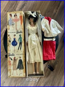 Mattel Barbie Wedding Day Midge Doll Set Brunette Made In Japan Rare Vintage 50s