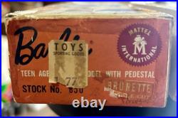 Mattel Barbie Wedding Day Midge Doll Set Brunette Made In Japan Rare Vintage 50s