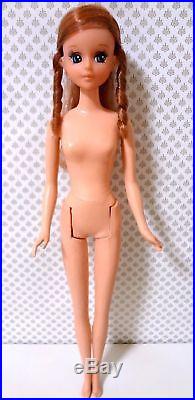 Mattel Quick Curl Tulip Tuli Francie, Japan vintage 70s Barbie doll, Licca chan