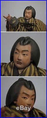 Meiji era lifelike style Antique Japan Ccostume doll Sumo wrestler 1860s Vintage