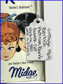 Midge Barbie 1960s Platinum Blonde Stock # 850 Vintage Made In Japan withbox Midge Barbie 1960s Platinum Blonde Stock # 850 Vintage Made In Japan withbox