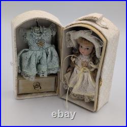 Mignonette Bisque doll Closet Set Presentation Box Japan Vintage 12cm with Dress Mignonette Bisque doll Closet Set Presentation Box Japan Vintage 12cm with Dress