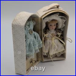 Mignonette Bisque doll Closet Set Presentation Box Japan Vintage 12cm with Dress Mignonette Bisque doll Closet Set Presentation Box Japan Vintage 12cm with Dress