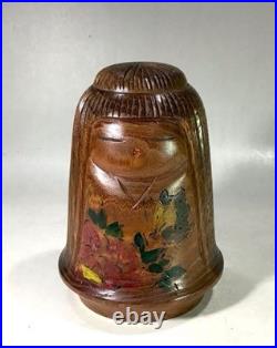 Miyajima Muhitsu Kokeshi Doll Vintage Handmade Japanese Folk Toy Authentic