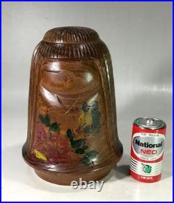 Miyajima Muhitsu Kokeshi Doll Vintage Handmade Japanese Folk Toy Authentic