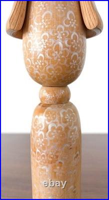 Miyashita Hajime Kokeshi Doll Retro Wooden Handcrafted Figure 30cm Vintage