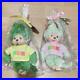 Monchhichi_Aichi_Expo_Limited_2005_Green_Pink_doll_stuffed_set_2_Vintage_Rare_01_gvn