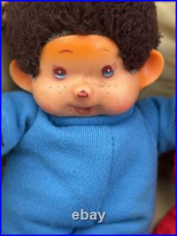 Monchichi-Vintage 1974 Family Of Dolls- Lot Of 5