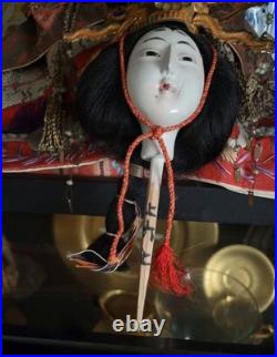 Museum-Quality Emperor & Empress Hina Japanese Vintage Dolls Platforms-Signed