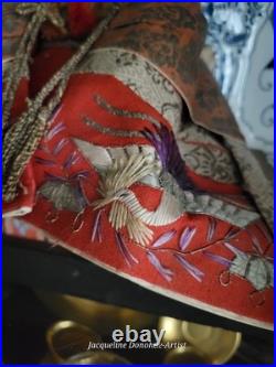 Museum-Quality Emperor & Empress Hina Japanese Vintage Dolls Platforms-Signed