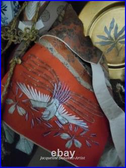 Museum-Quality Emperor & Empress Hina Japanese Vintage Dolls Platforms-Signed