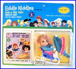 NIB Mattel Liddle Kiddles Freezy Sliddle Doll & Accessories Mint Vintage 1966