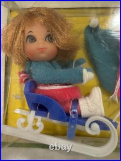 NIB Mattel Liddle Kiddles Freezy Sliddle Doll & Accessories Mint Vintage 1966