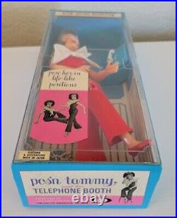 NIB Vintage Ideal Pos'n Tammy Doll in Telephone Booth Box Super Rare