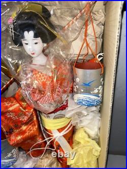 New Vintage Shiokumi Japanese Geisha Asian Doll 18 With Water Buckets Pales New Vintage Shiokumi Japanese Geisha Asian Doll 18 With Water Buckets Pales
