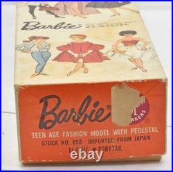 New in Box Barbie #850 Blonde Ponytail Never opened green ear early 60's