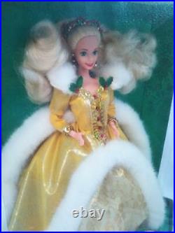 Not Yet Super Vintage Barbie Happy Holidays Limited Dolls