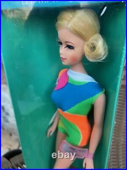 Nrfb Vintage 1967 Mattel Twist N Turn Blonde Flip Stacey Doll #1165 Nrfb, New